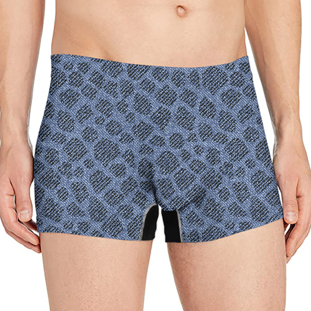 Giraffe Denim Jeans Pattern Print Men's Boxer Briefs