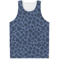 Giraffe Denim Jeans Pattern Print Men's Tank Top