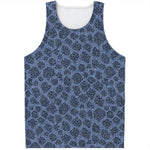 Giraffe Denim Jeans Pattern Print Men's Tank Top