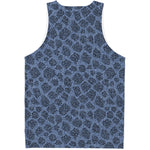 Giraffe Denim Jeans Pattern Print Men's Tank Top