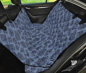 Giraffe Denim Jeans Pattern Print Pet Car Back Seat Cover