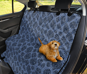 Giraffe Denim Jeans Pattern Print Pet Car Back Seat Cover