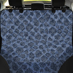 Giraffe Denim Jeans Pattern Print Pet Car Back Seat Cover