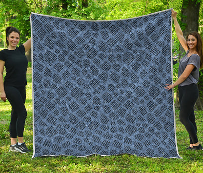Giraffe Denim Jeans Pattern Print Quilt