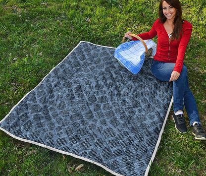 Giraffe Denim Jeans Pattern Print Quilt