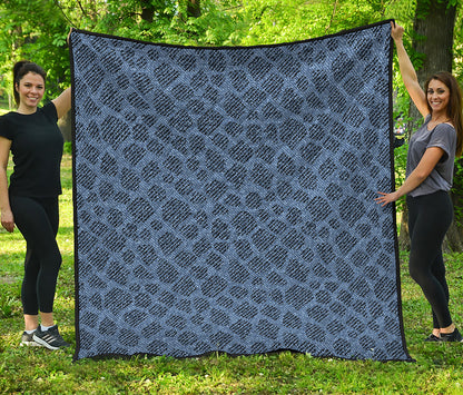 Giraffe Denim Jeans Pattern Print Quilt