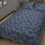 Giraffe Denim Jeans Pattern Print Quilt Bed Set