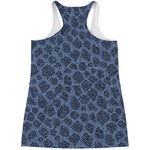 Giraffe Denim Jeans Pattern Print Women's Racerback Tank Top