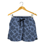 Giraffe Denim Jeans Pattern Print Women's Shorts