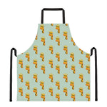 Giraffe With Glasses Pattern Print Apron