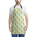 Giraffe With Glasses Pattern Print Apron