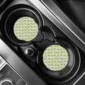 Giraffe With Glasses Pattern Print Car Coasters