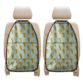 Giraffe With Glasses Pattern Print Car Seat Organizers