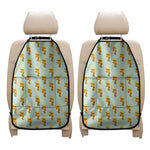 Giraffe With Glasses Pattern Print Car Seat Organizers