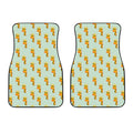 Giraffe With Glasses Pattern Print Front Car Floor Mats