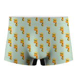 Giraffe With Glasses Pattern Print Men's Boxer Briefs