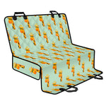 Giraffe With Glasses Pattern Print Pet Car Back Seat Cover