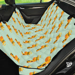 Giraffe With Glasses Pattern Print Pet Car Back Seat Cover