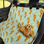 Giraffe With Glasses Pattern Print Pet Car Back Seat Cover
