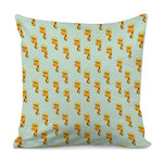 Giraffe With Glasses Pattern Print Pillow Cover
