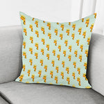 Giraffe With Glasses Pattern Print Pillow Cover