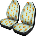 Giraffe With Glasses Pattern Print Universal Fit Car Seat Covers