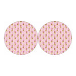 Giraffe With Scarf Pattern Print Car Coasters