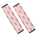 Giraffe With Scarf Pattern Print Car Seat Belt Covers