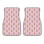 Giraffe With Scarf Pattern Print Front Car Floor Mats