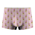 Giraffe With Scarf Pattern Print Men's Boxer Briefs