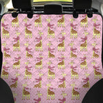 Giraffe With Scarf Pattern Print Pet Car Back Seat Cover