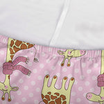 Giraffe With Scarf Pattern Print Sofa Cover