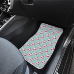 Girly Cat With Glasses Pattern Print Front Car Floor Mats