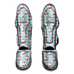 Girly Cat With Glasses Pattern Print Muay Thai Shin Guard