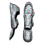 Girly Cat With Glasses Pattern Print Muay Thai Shin Guard