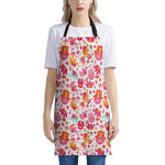Girly Elephant And Hamsa Pattern Print Apron