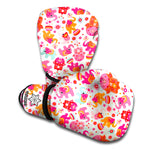 Girly Elephant And Hamsa Pattern Print Boxing Gloves