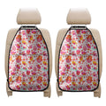 Girly Elephant And Hamsa Pattern Print Car Seat Organizers