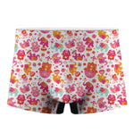 Girly Elephant And Hamsa Pattern Print Men's Boxer Briefs