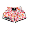 Girly Elephant And Hamsa Pattern Print Muay Thai Boxing Shorts