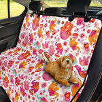 Girly Elephant And Hamsa Pattern Print Pet Car Back Seat Cover