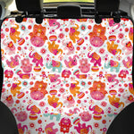 Girly Elephant And Hamsa Pattern Print Pet Car Back Seat Cover