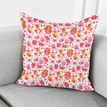 Girly Elephant And Hamsa Pattern Print Pillow Cover