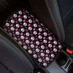 Girly Emo Skull Pattern Print Car Center Console Cover