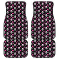 Girly Emo Skull Pattern Print Front and Back Car Floor Mats