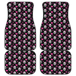 Girly Emo Skull Pattern Print Front and Back Car Floor Mats