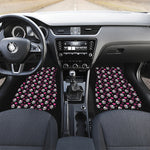 Girly Emo Skull Pattern Print Front and Back Car Floor Mats