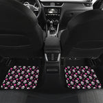 Girly Emo Skull Pattern Print Front and Back Car Floor Mats