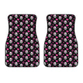 Girly Emo Skull Pattern Print Front Car Floor Mats