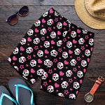 Girly Emo Skull Pattern Print Men's Shorts